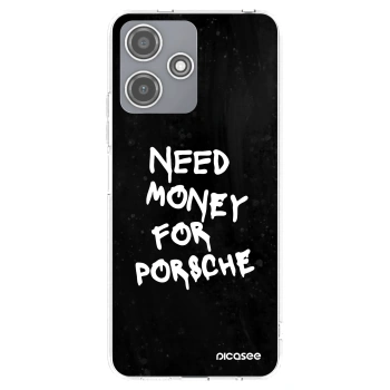 Picasee silikonska prozirna maskica za Xiaomi Redmi 12 5G - Black Dollar