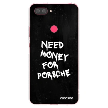 Picasee silikonska prozirna maskica za Xiaomi Mi 8 Lite - Black Dollar
