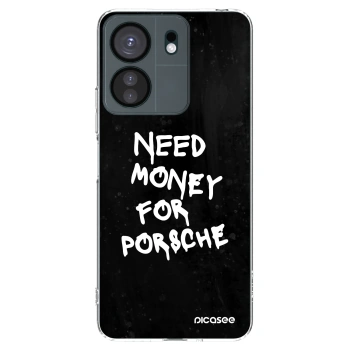 Picasee silikonska prozirna maskica za Xiaomi Redmi 13C 4G - Black Dollar