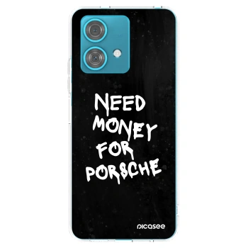 Picasee silikonska prozirna maskica za Motorola Edge 40 Neo - Black Dollar