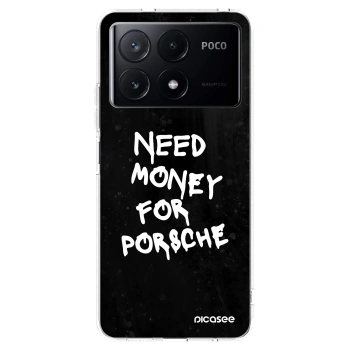 Picasee silikonska prozirna maskica za Xiaomi Poco X6 Pro - Black Dollar