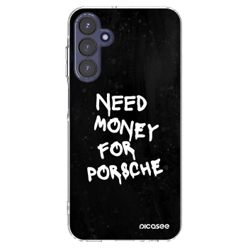 Picasee silikonska prozirna maskica za Samsung Galaxy A15 A155F 4G - Black Dollar