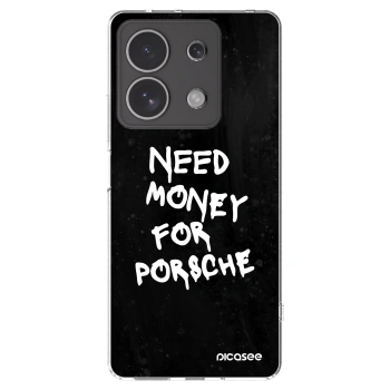 Picasee silikonska prozirna maskica za Xiaomi Redmi Note 13 4G - Black Dollar