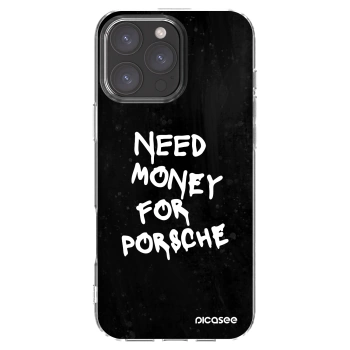Picasee silikonska prozirna maskica za Apple iPhone 16 Pro Max - Black Dollar
