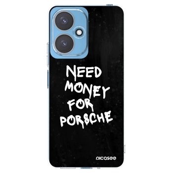 Picasee silikonska prozirna maskica za Xiaomi Redmi 13C 5G - Black Dollar