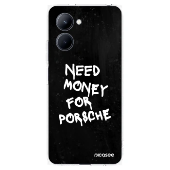Picasee silikonska prozirna maskica za Realme C33 (2023) - Black Dollar
