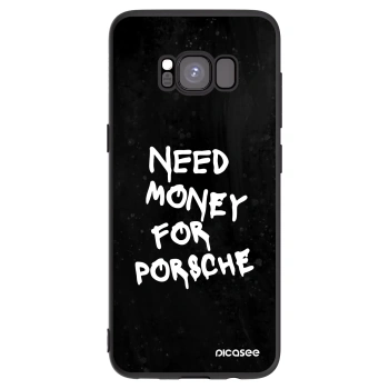Picasee crna silikonska maskica za Samsung Galaxy S8 G950F - Black Dollar