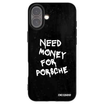 Picasee crna silikonska maskica za Apple iPhone 16 Plus - Black Dollar