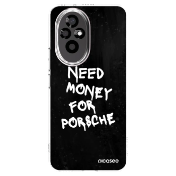 Picasee silikonska prozirna maskica za Honor 200 Pro 5G - Black Dollar