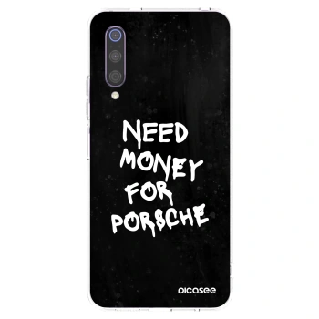 Picasee silikonska prozirna maskica za Xiaomi Mi 9 - Black Dollar