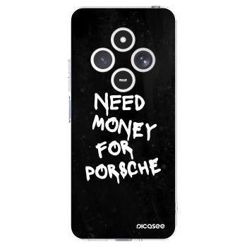 Picasee silikonska prozirna maskica za Xiaomi Redmi 14C - Black Dollar