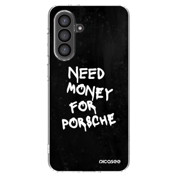 Picasee silikonska prozirna maskica za Samsung Galaxy A56 5G A566B - Black Dollar