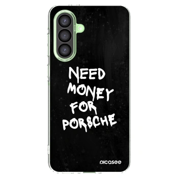 Picasee silikonska prozirna maskica za Samsung Galaxy A26 5G A266B - Black Dollar