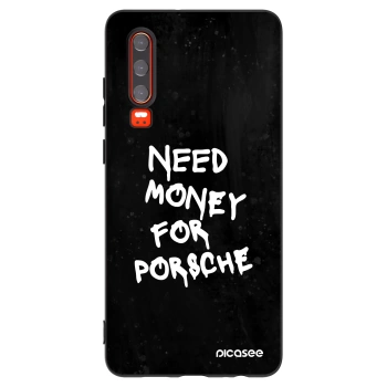 Picasee crna silikonska maskica za Huawei P30 - Black Dollar