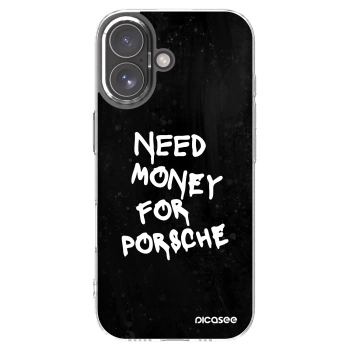 Picasee silikonska prozirna maskica za Apple iPhone 17 - Black Dollar