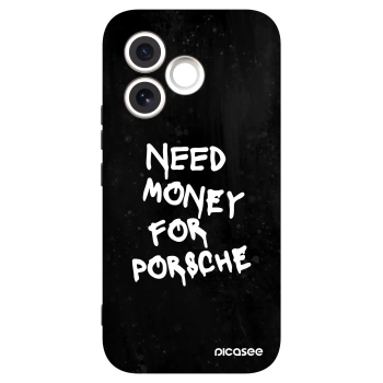 Picasee crna silikonska maskica za Honor 600 Lite - Black Dollar