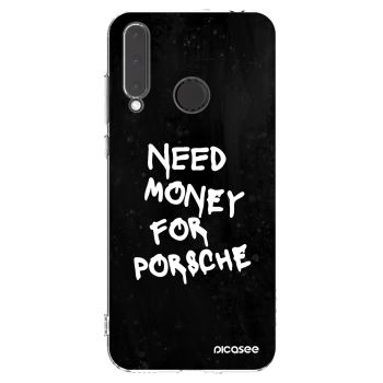 Picasee silikonska prozirna maskica za Honor 20 Lite - Black Dollar
