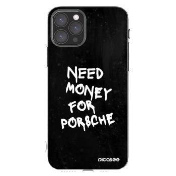Picasee silikonska prozirna maskica za Apple iPhone 11 Pro - Black Dollar