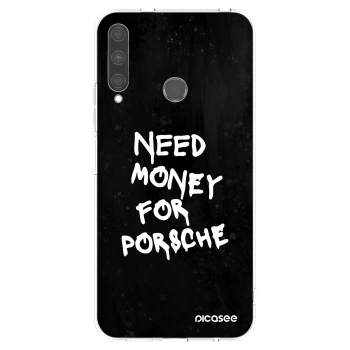 Picasee silikonska prozirna maskica za Huawei P40 Lite E - Black Dollar