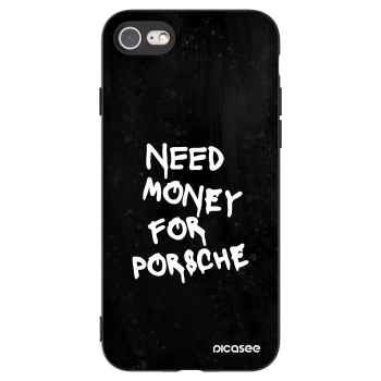 Picasee crna silikonska maskica za Apple iPhone SE 2020 - Black Dollar