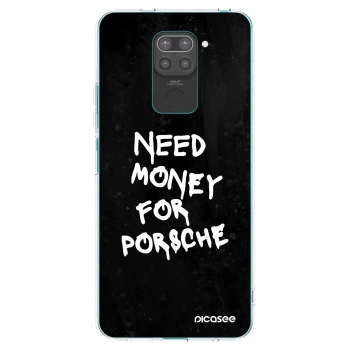 Picasee crna silikonska maskica za Xiaomi Redmi Note 9 - Black Dollar