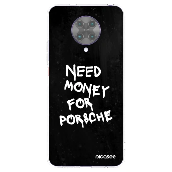 Picasee silikonska prozirna maskica za Xiaomi Poco F2 Pro - Black Dollar