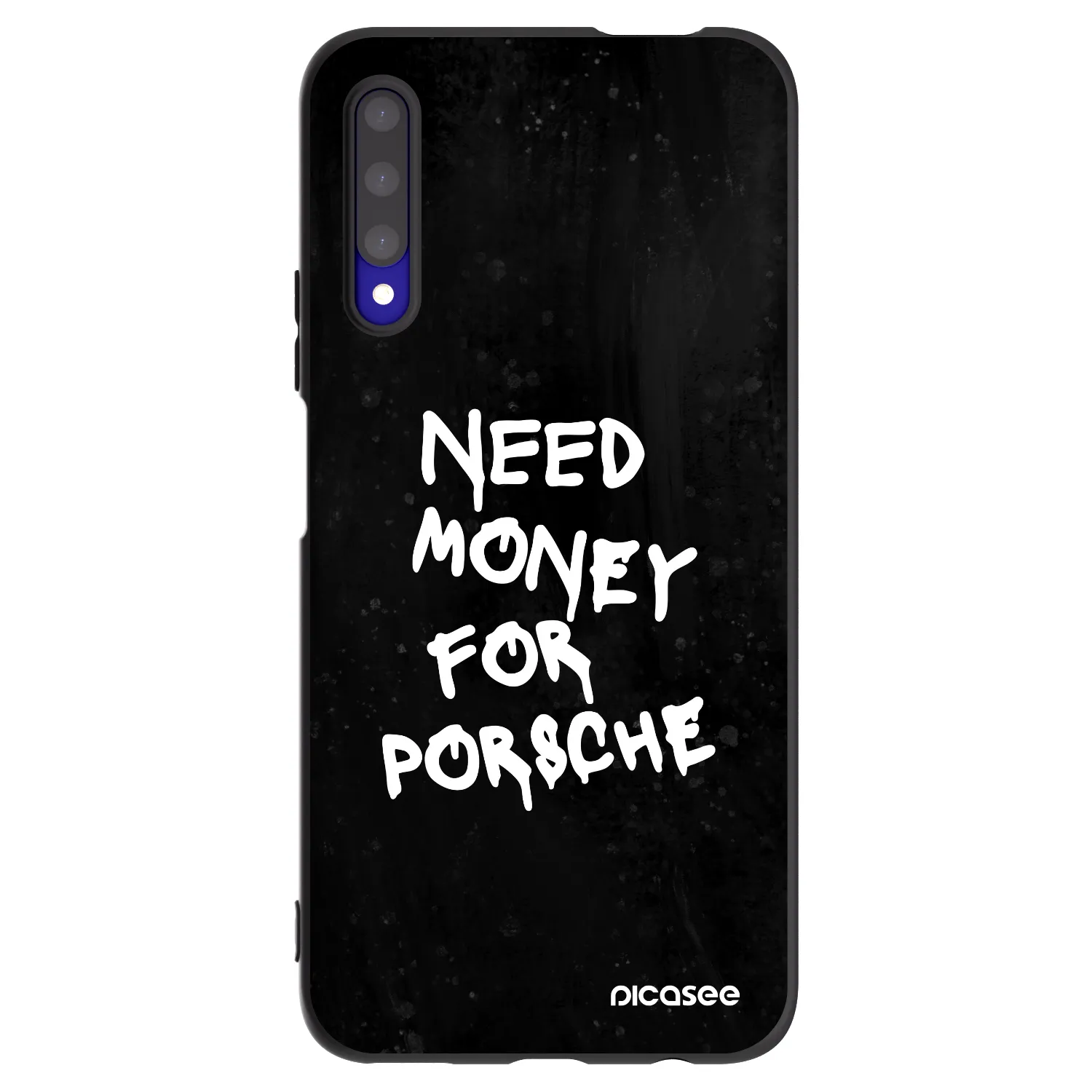 Picasee crna silikonska maskica za Honor 9X Pro - Black Dollar