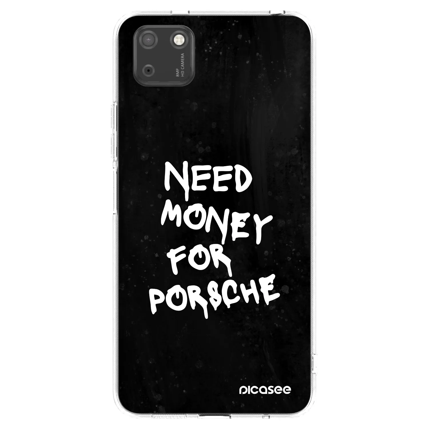 Picasee silikonska prozirna maskica za Huawei Y5P - Black Dollar