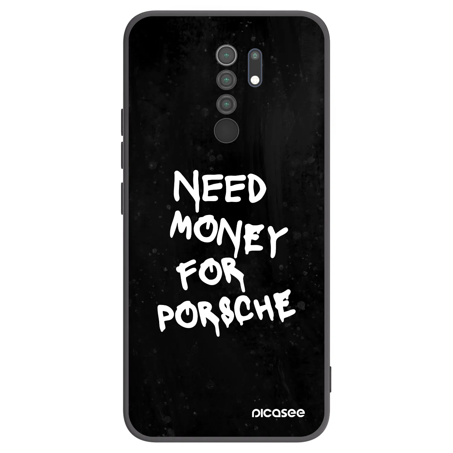 Picasee crna silikonska maskica za Xiaomi Redmi 9 - Black Dollar
