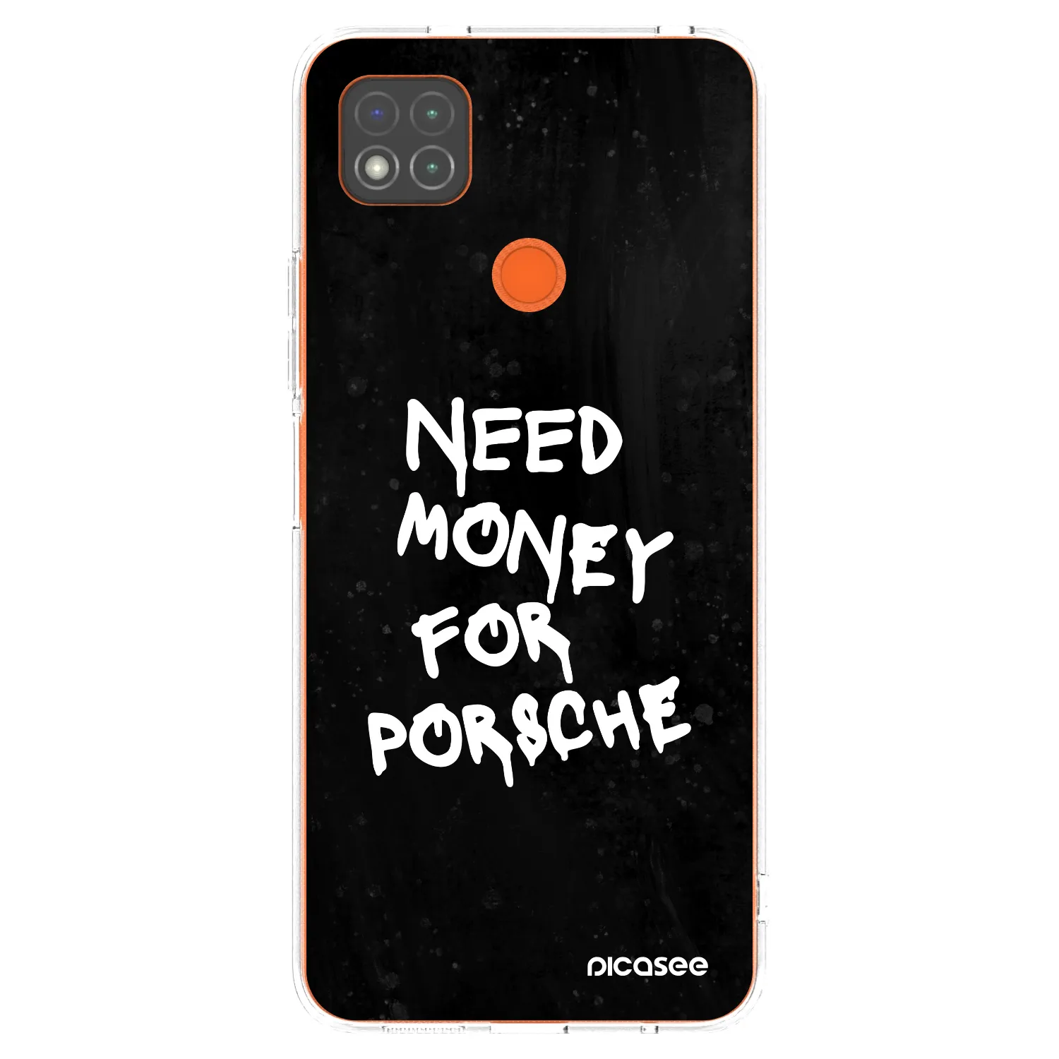 Picasee silikonska prozirna maskica za Xiaomi Redmi 9C - Black Dollar