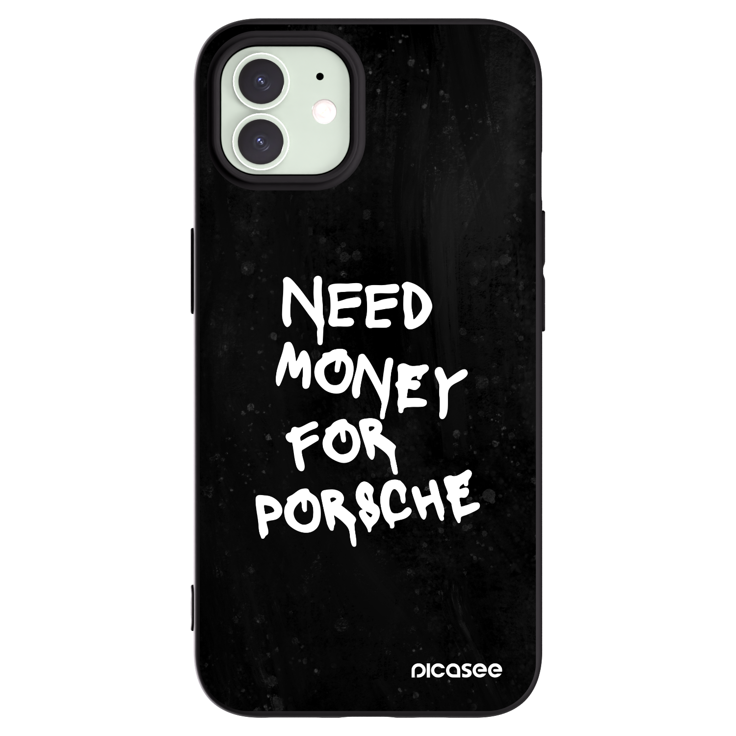 Picasee crna silikonska maskica za Apple iPhone 12 - Black Dollar