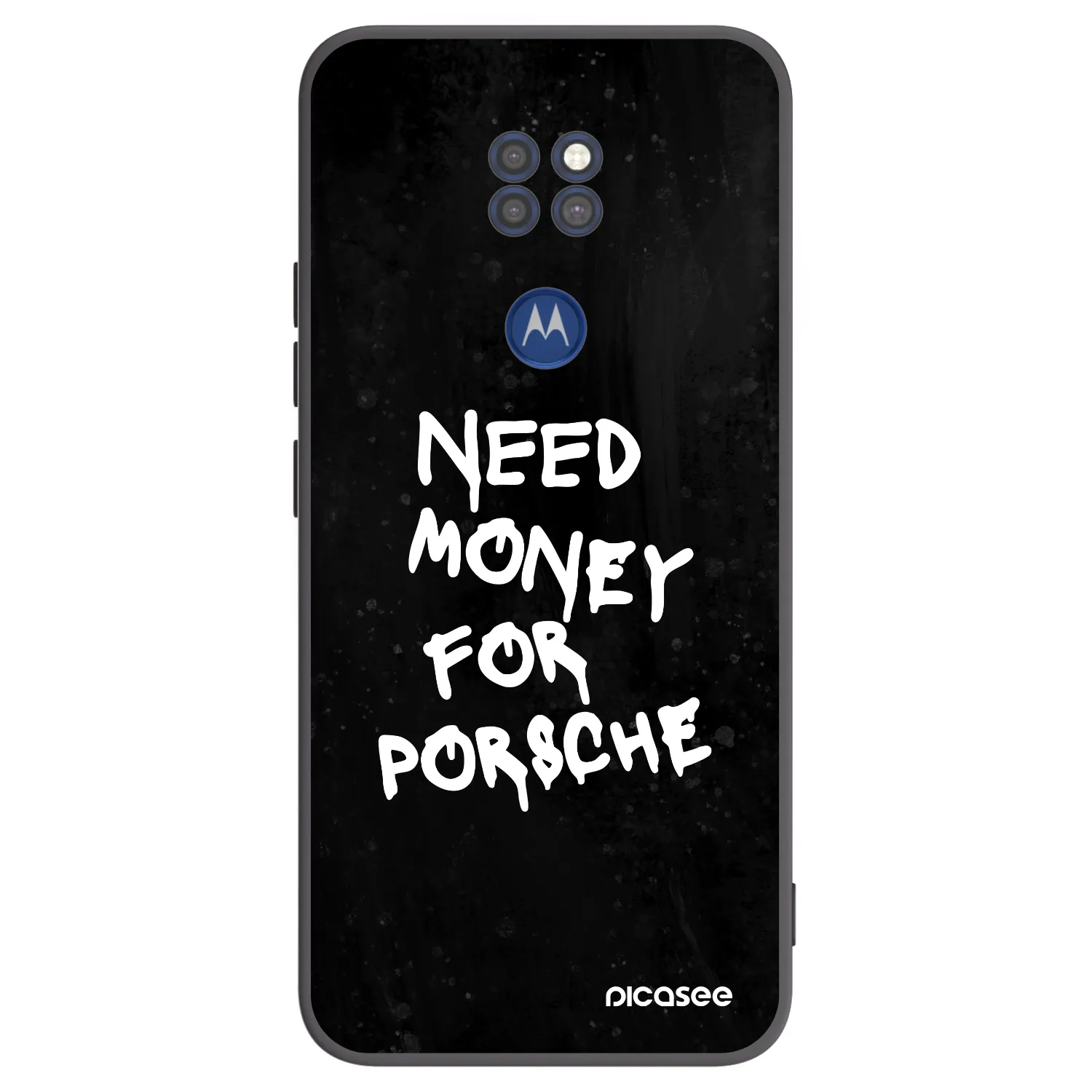 Picasee crna silikonska maskica za Motorola Moto G9 Play - Black Dollar