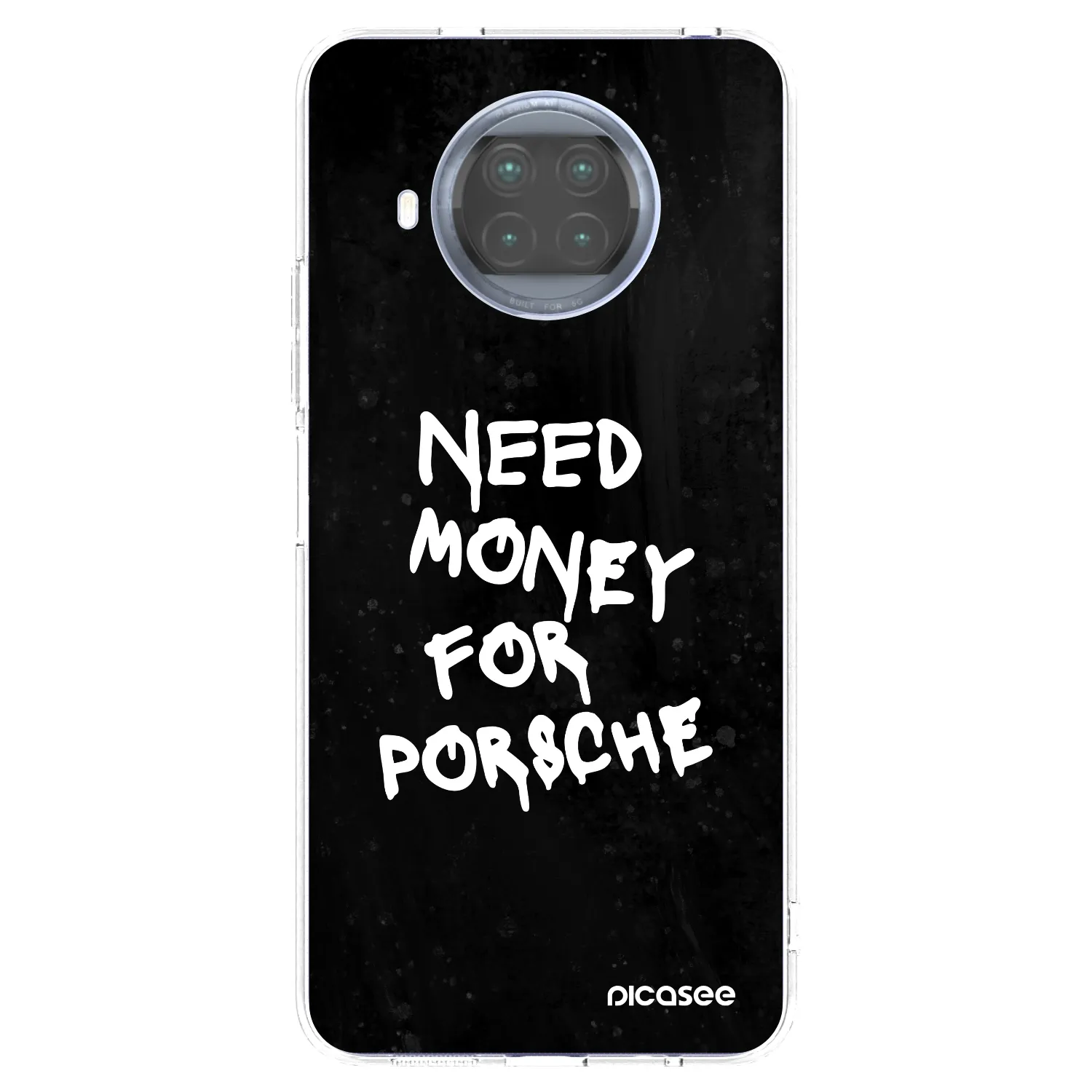 Picasee silikonska prozirna maskica za Xiaomi Mi 10T Lite - Black Dollar