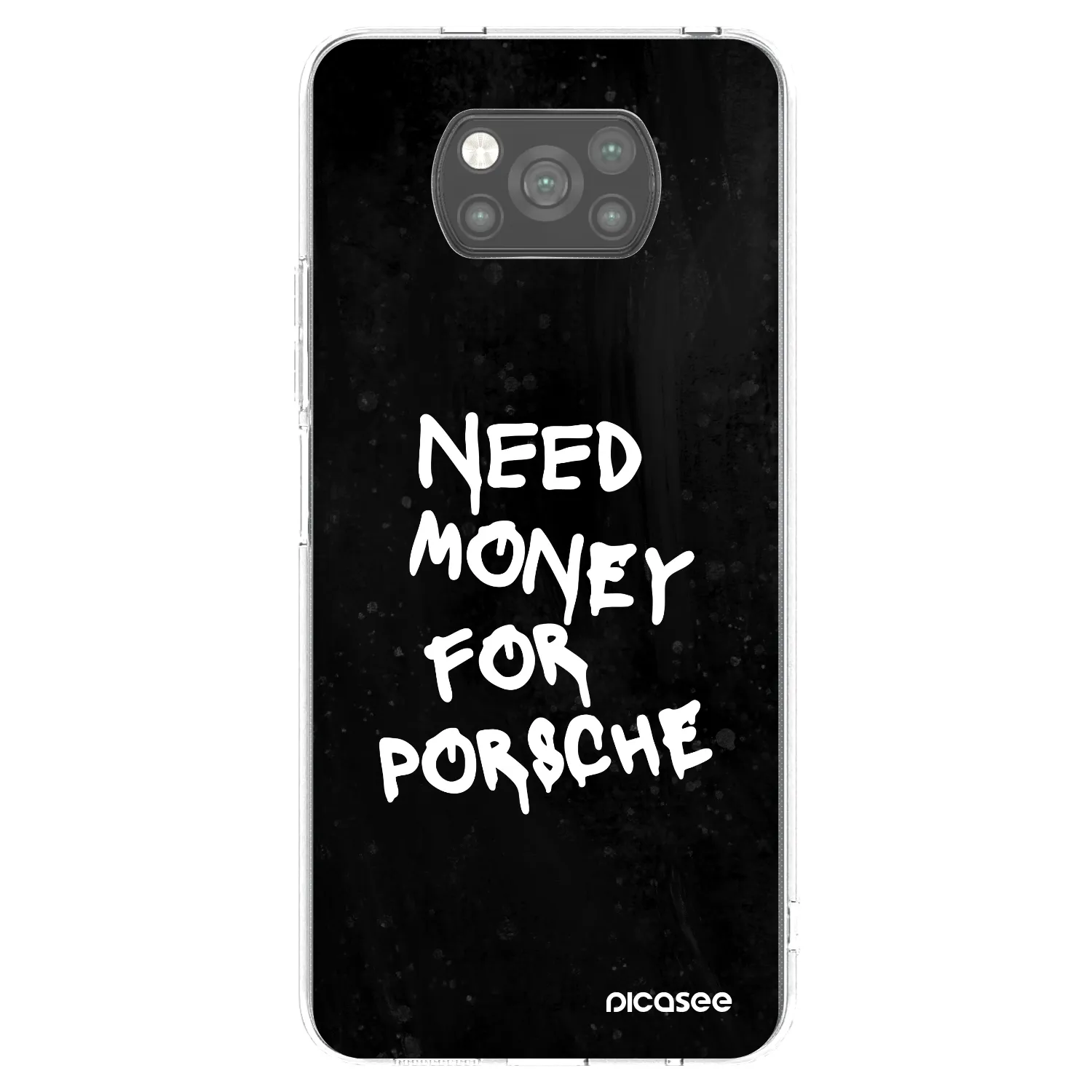 Picasee crna silikonska maskica za Xiaomi Poco X3 Pro - Black Dollar