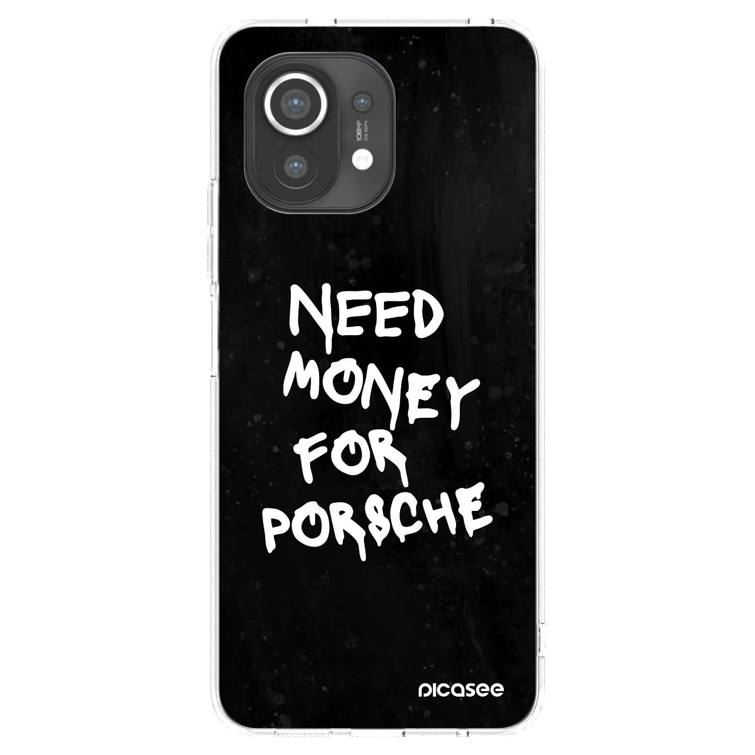 Picasee silikonska prozirna maskica za Xiaomi Mi 11 - Black Dollar