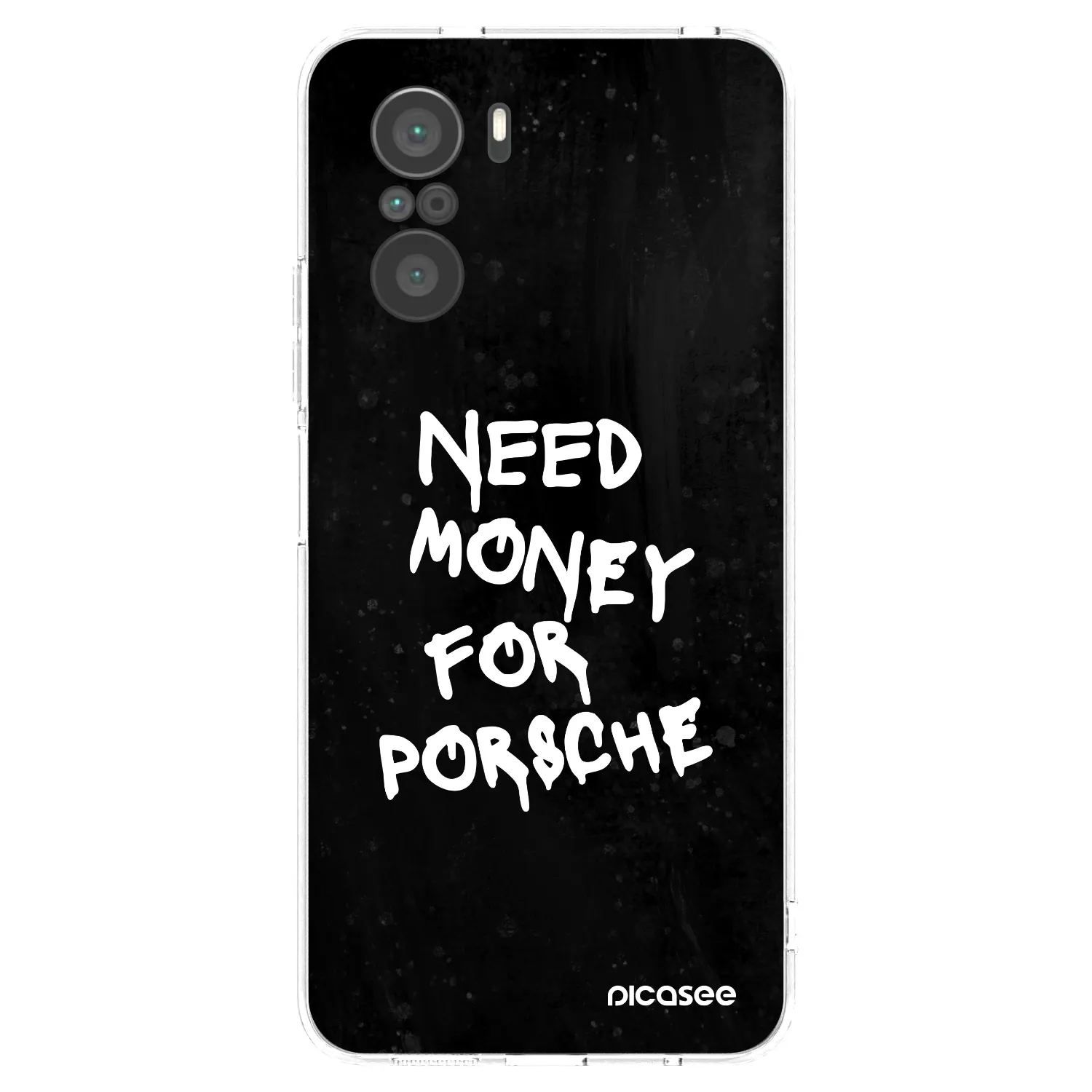 Picasee silikonska prozirna maskica za Xiaomi Poco F3 - Black Dollar