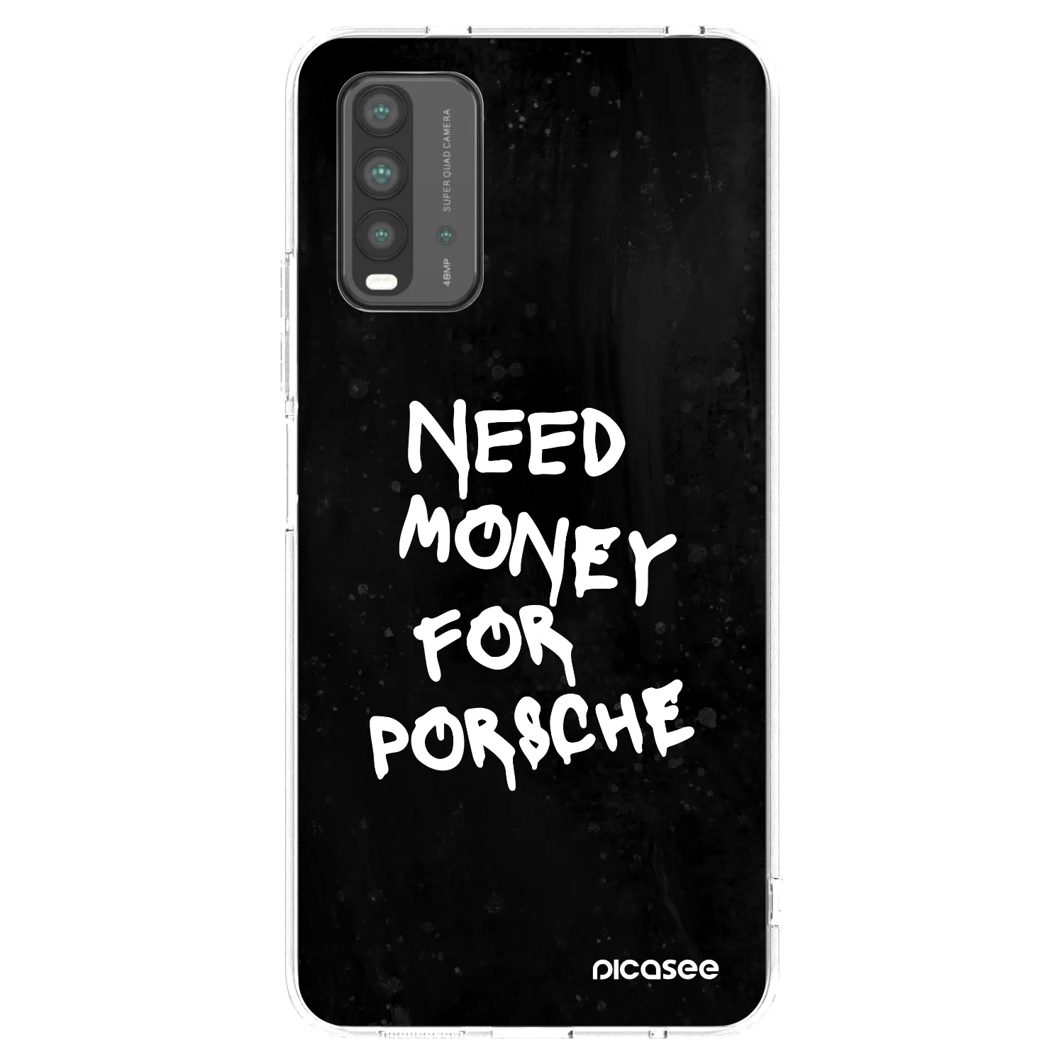 Picasee crna silikonska maskica za Xiaomi Redmi 9T - Black Dollar