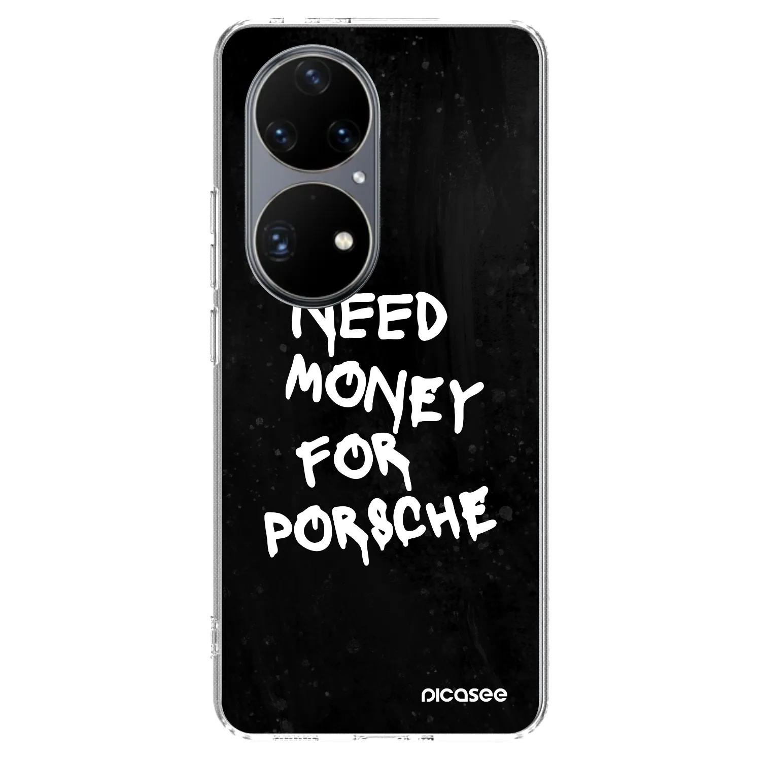 Picasee silikonska prozirna maskica za Huawei P50 - Black Dollar