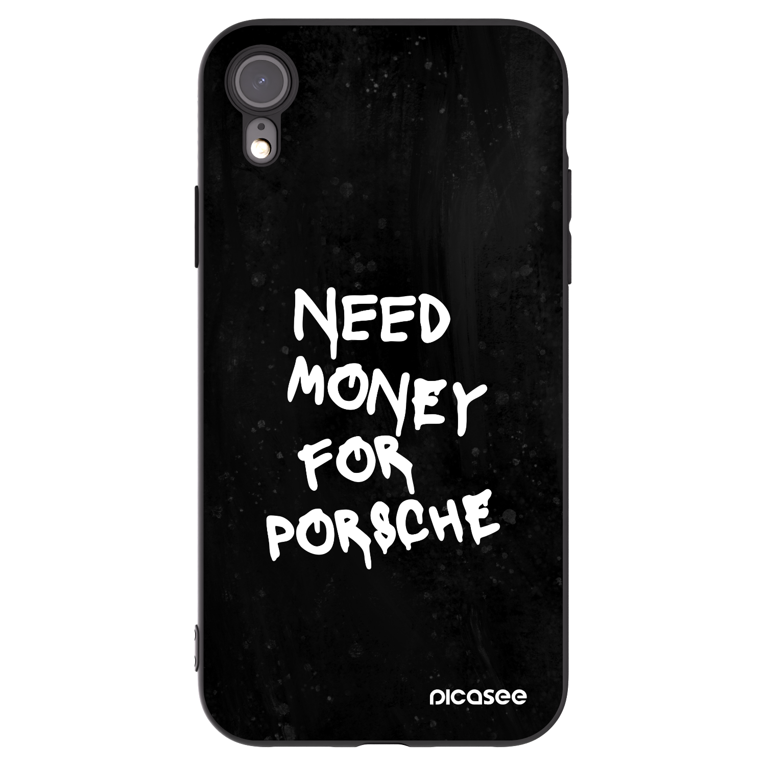 Picasee crna silikonska maskica za Apple iPhone XR - Black Dollar