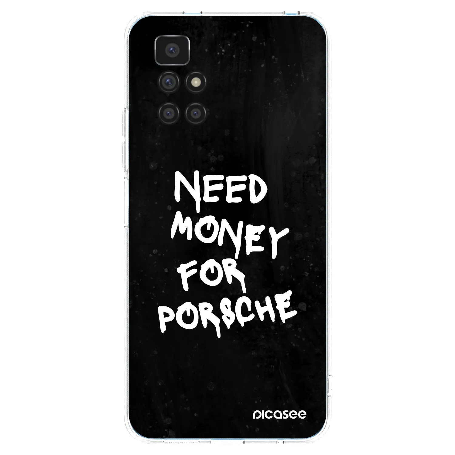 Picasee silikonska prozirna maskica za Xiaomi Redmi 10 - Black Dollar