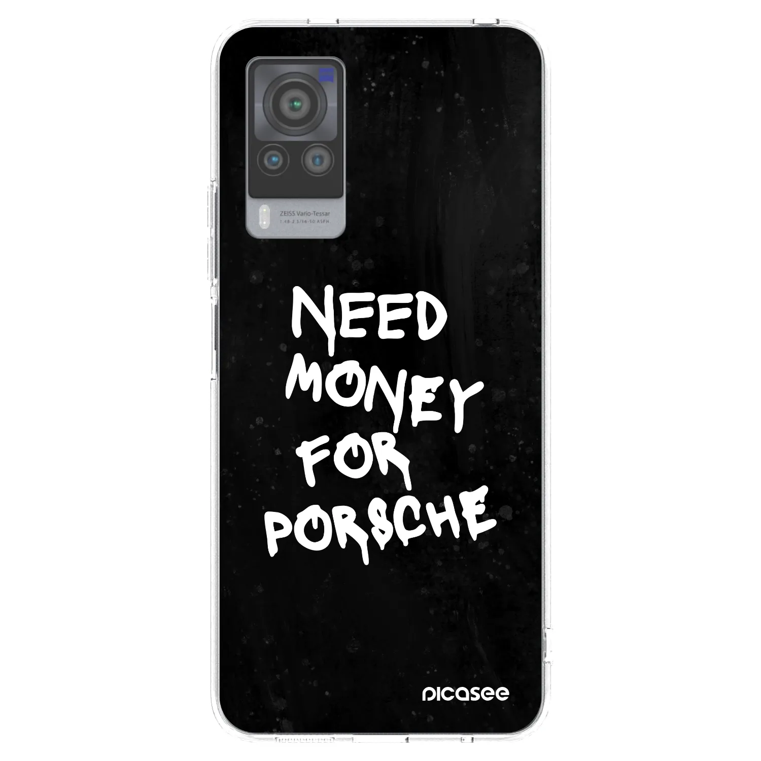 Picasee silikonska prozirna maskica za Vivo X60 Pro 5G - Black Dollar