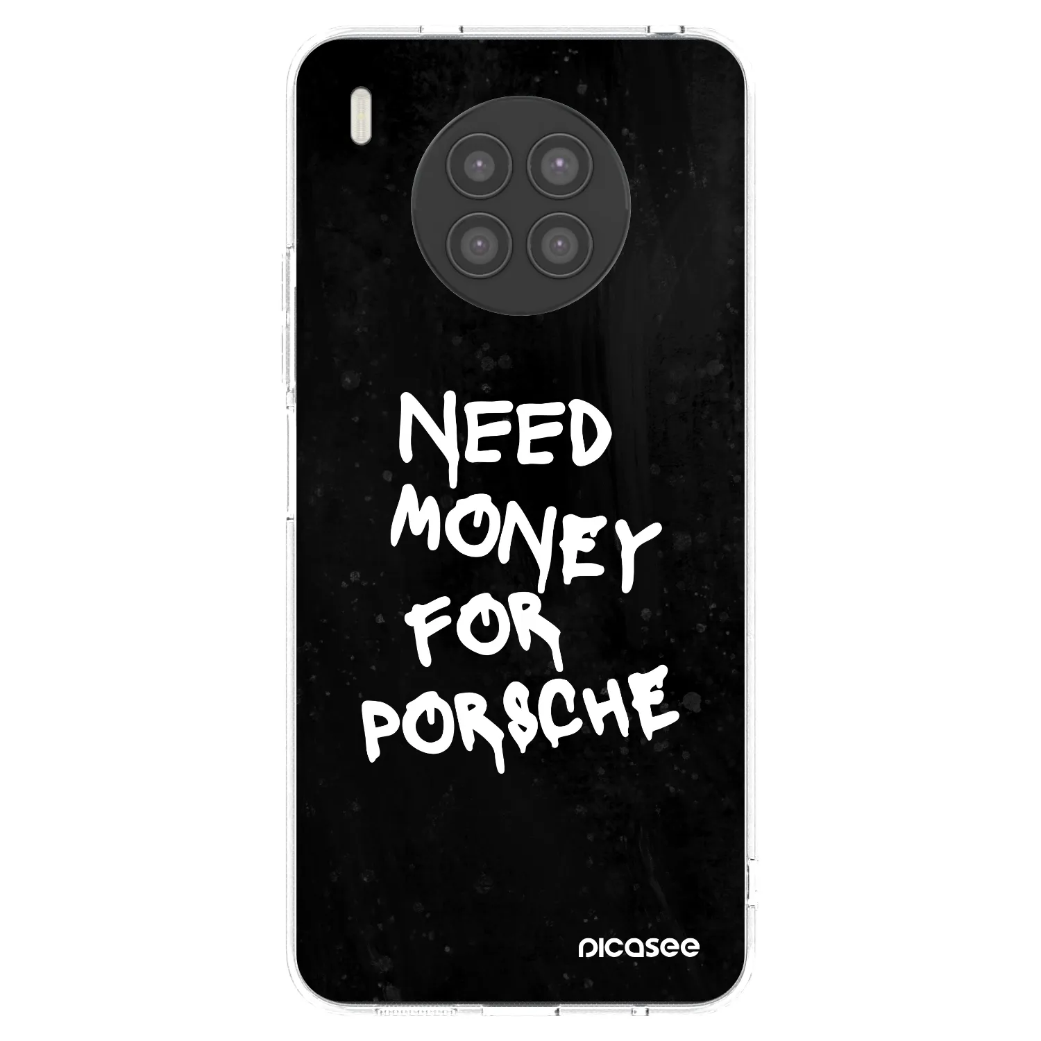 Picasee silikonska prozirna maskica za Huawei Nova 8i - Black Dollar