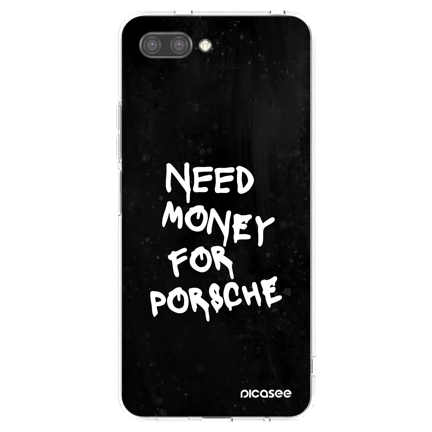 Picasee silikonska prozirna maskica za Honor 10 - Black Dollar