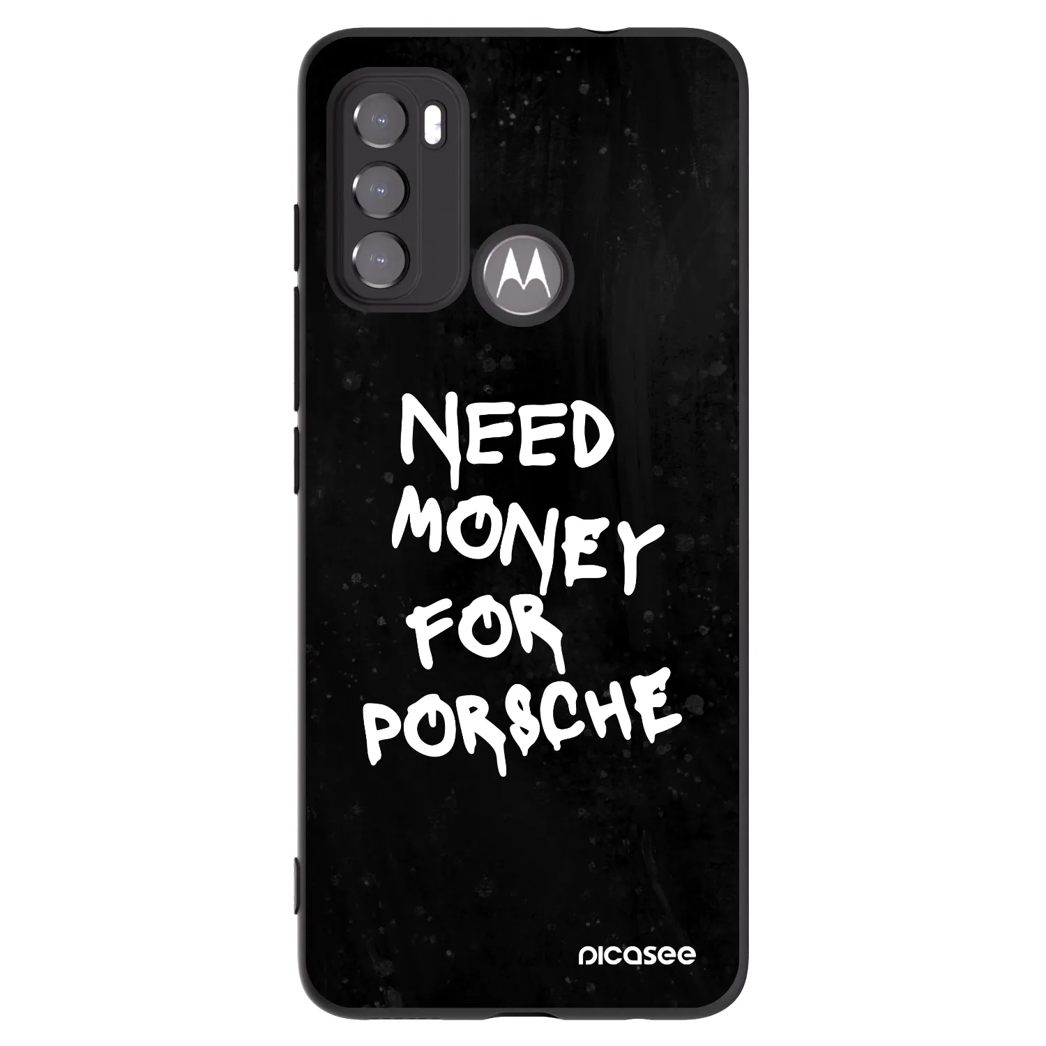 Picasee crna silikonska maskica za Motorola Moto G60 - Black Dollar