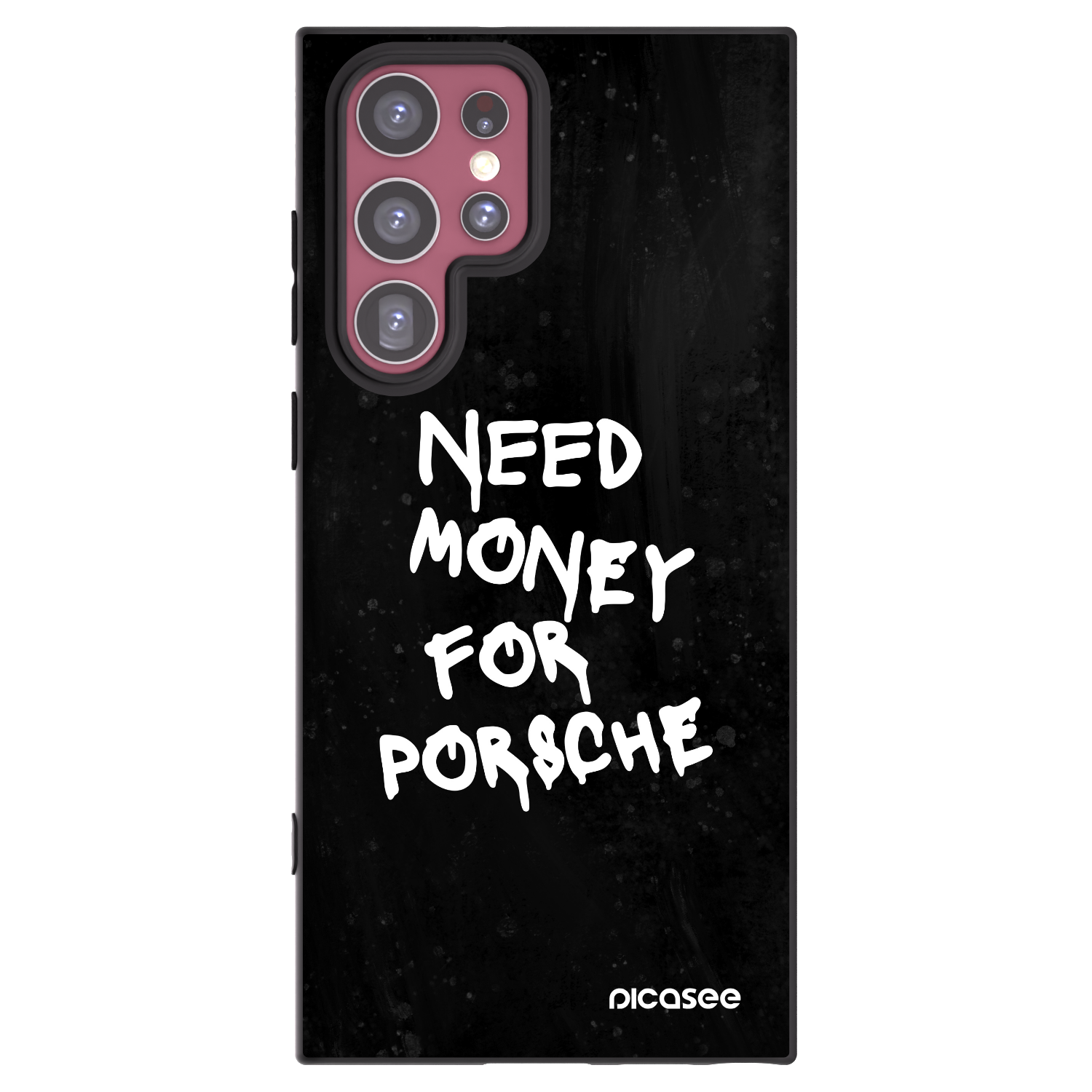 Picasee crna silikonska maskica za Samsung Galaxy S22 Ultra 5G - Black Dollar