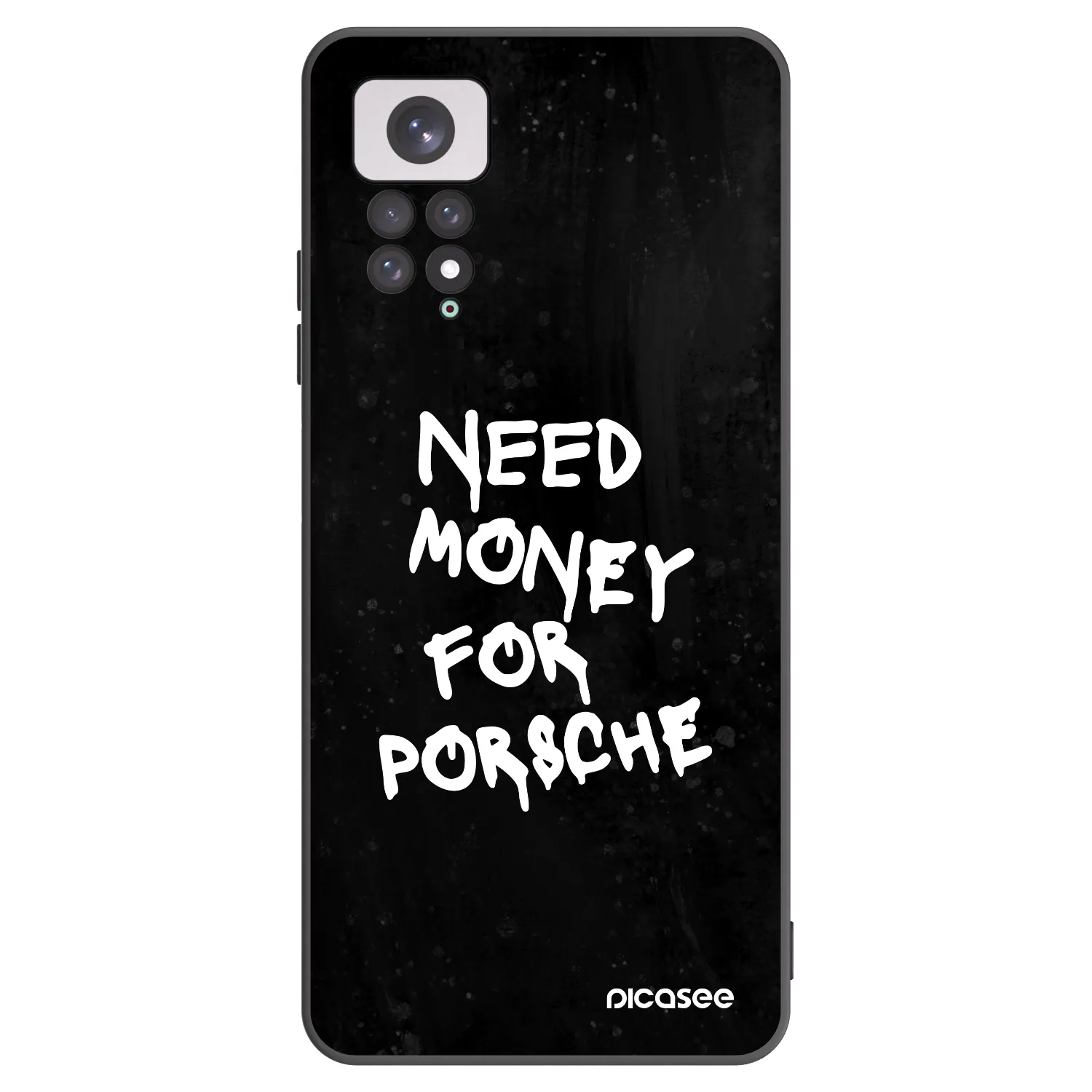 Picasee crna silikonska maskica za Xiaomi Redmi Note 11 - Black Dollar