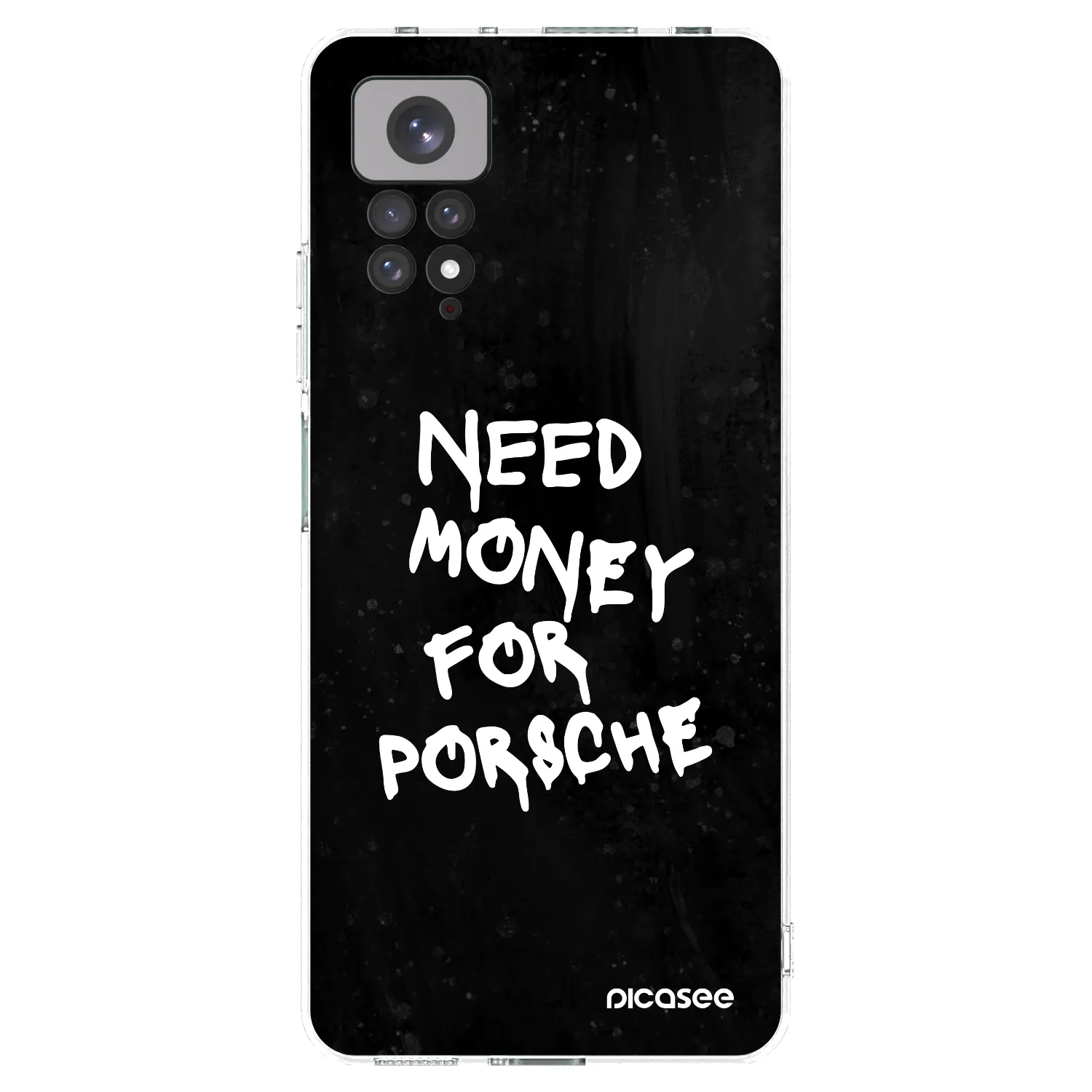 Picasee silikonska prozirna maskica za Xiaomi Redmi Note 11 - Black Dollar