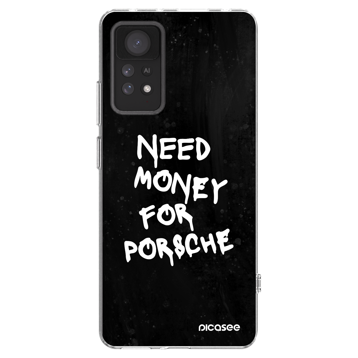 Picasee silikonska prozirna maskica za Xiaomi Redmi Note 11 Pro - Black Dollar