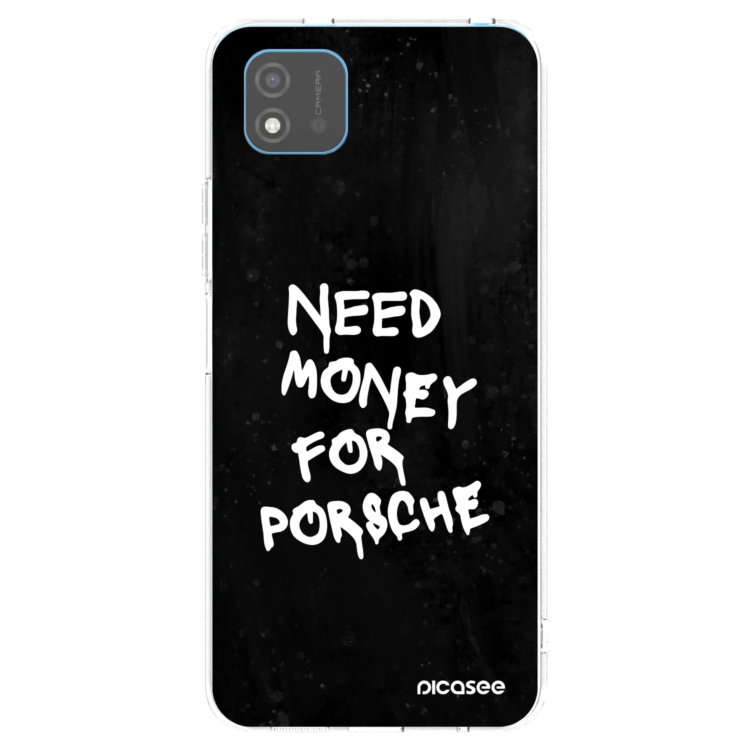 Picasee silikonska prozirna maskica za Realme C11 (2021) - Black Dollar