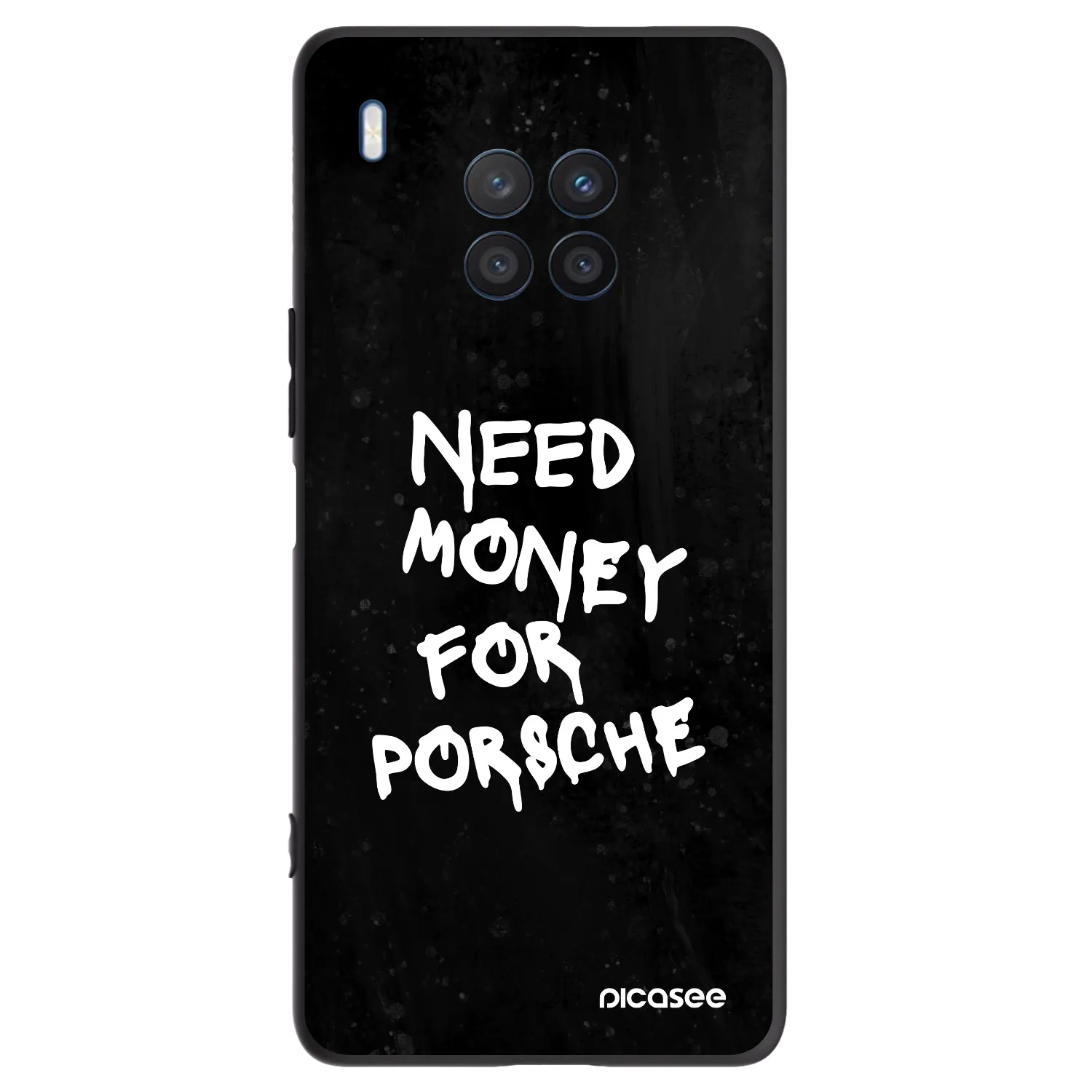 Picasee crna silikonska maskica za Honor 50 Lite - Black Dollar
